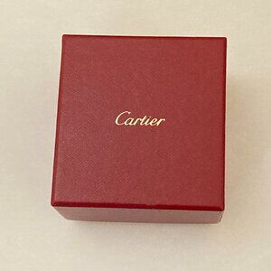 Cartier Outer Jewelry Gift Box Red Empty Cardboard